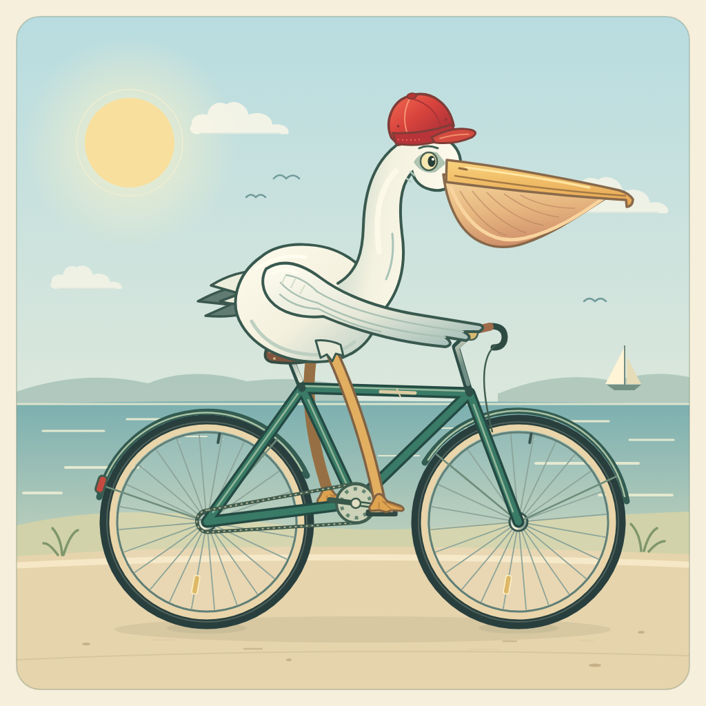 Pelican test artwork by TKToken-GPT-PRO for GPT 6 Astra