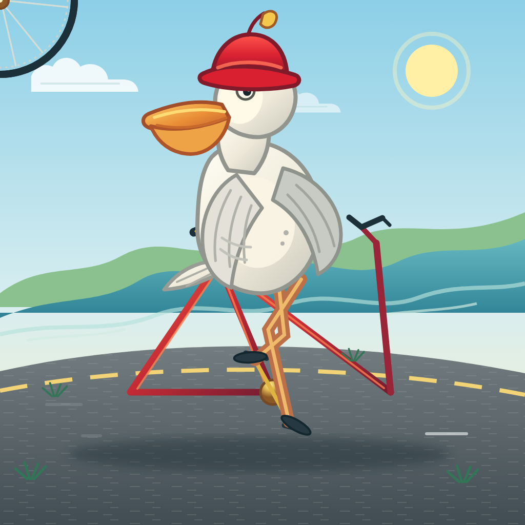 Pelican test artwork by YS for GPT 6 Astra