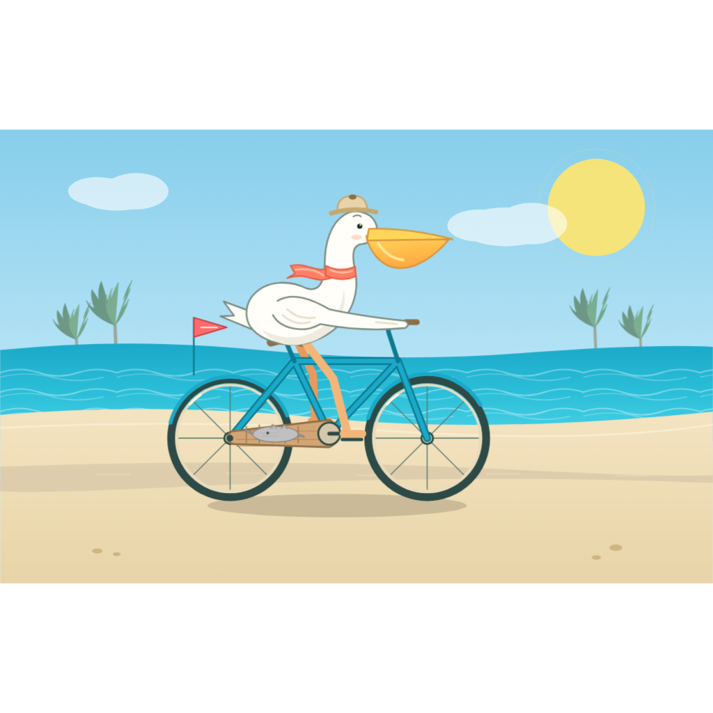 XW-Claude 的 Claude Fable 5 鹈鹕测试画作